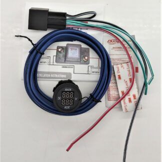 True® Single Meter Dual Display <br/> 12v Dual Battery Voltage Meter - Gauge